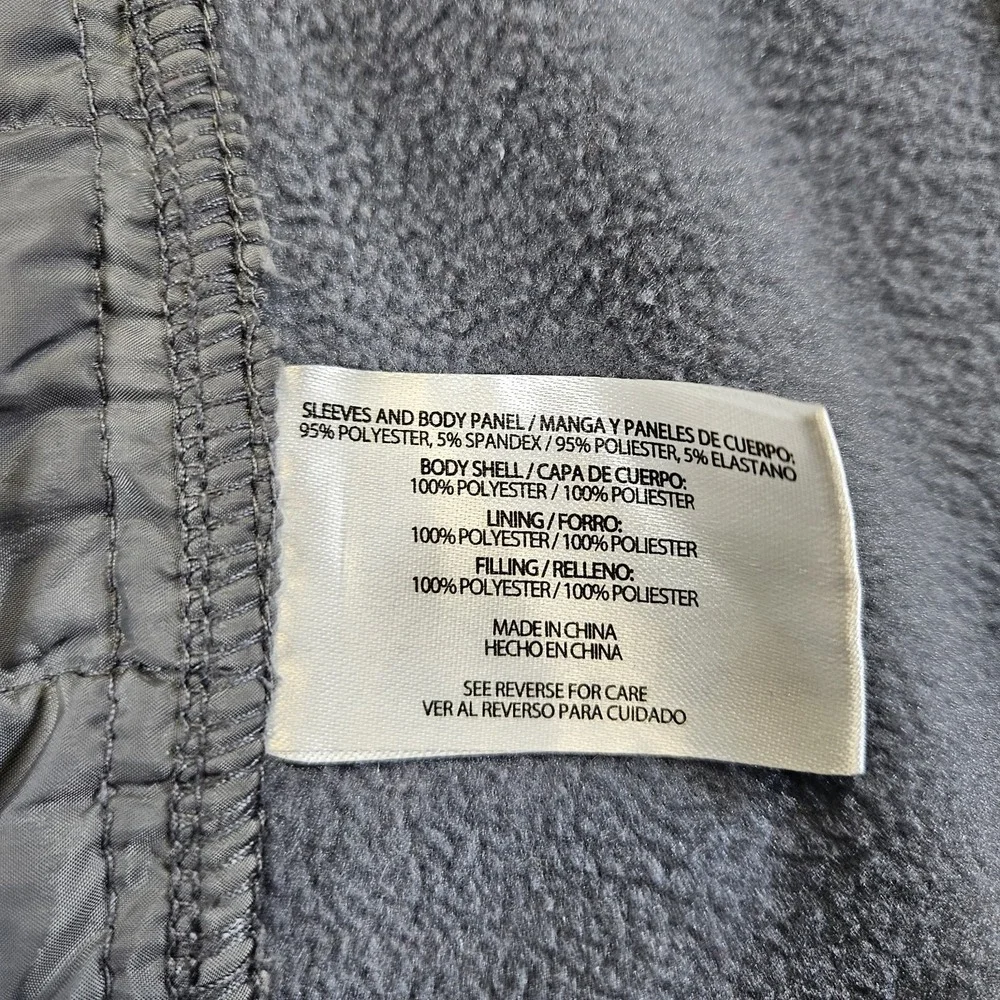 Orvis Mixed Media Zip‎ Up Jacket Mens Large Gray Coat Pockets Stretch Grey